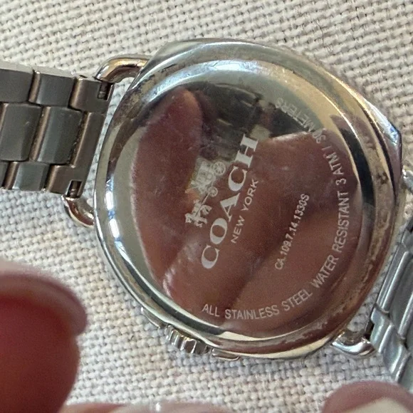 Coach Stainless Steel Women’s Boyfriend Watch with Silver Bracelet - Picture 3 of 4